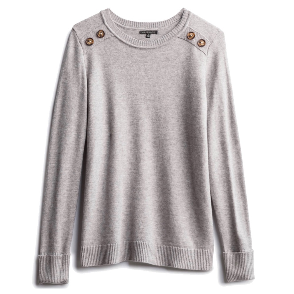 Pink Clover Carson Crew Neck Button Detail Pullover, XL, Stitch Fix